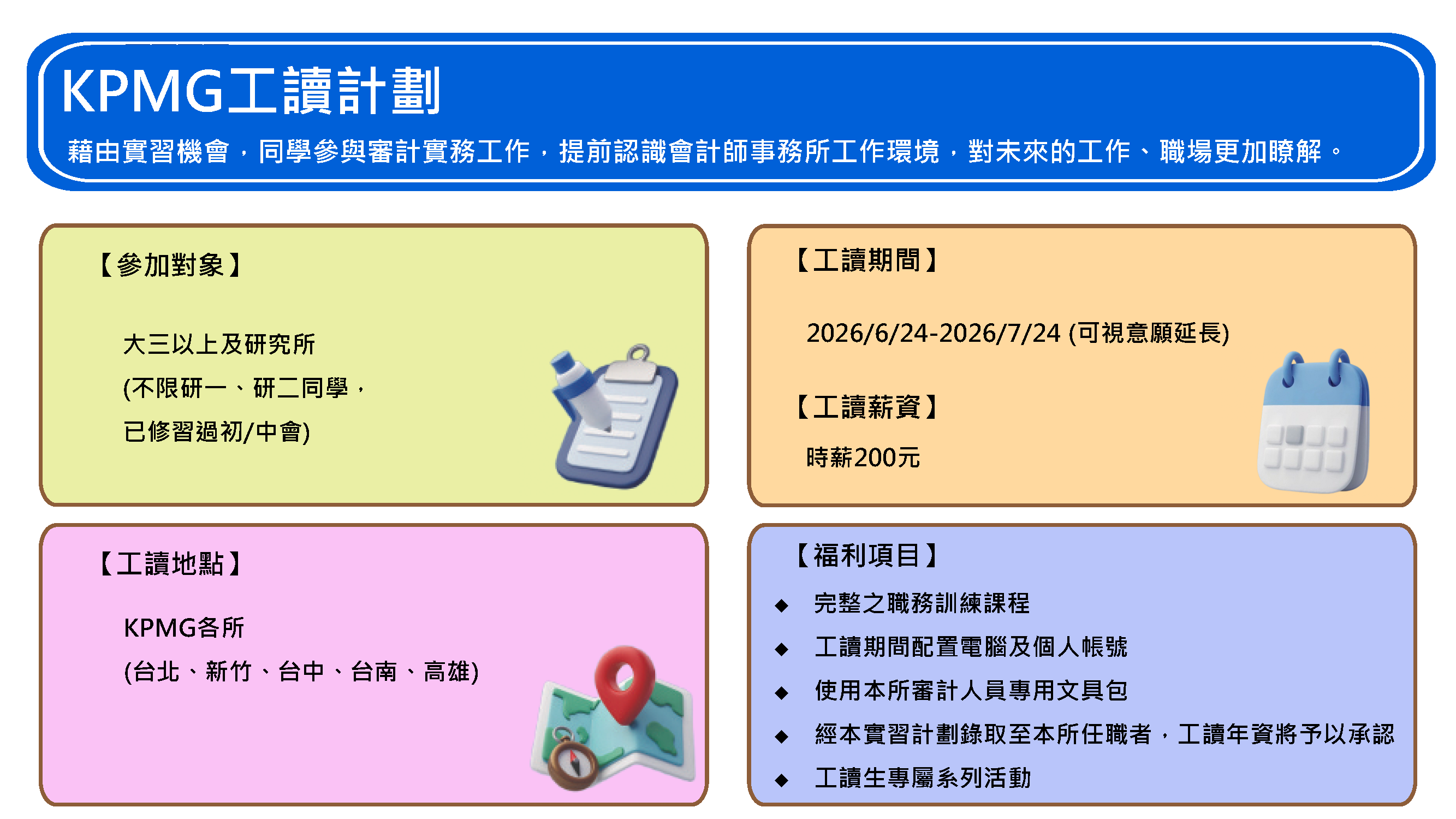 KPMG徵才海報內容